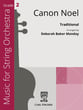 Canon Noel Orchestra sheet music cover